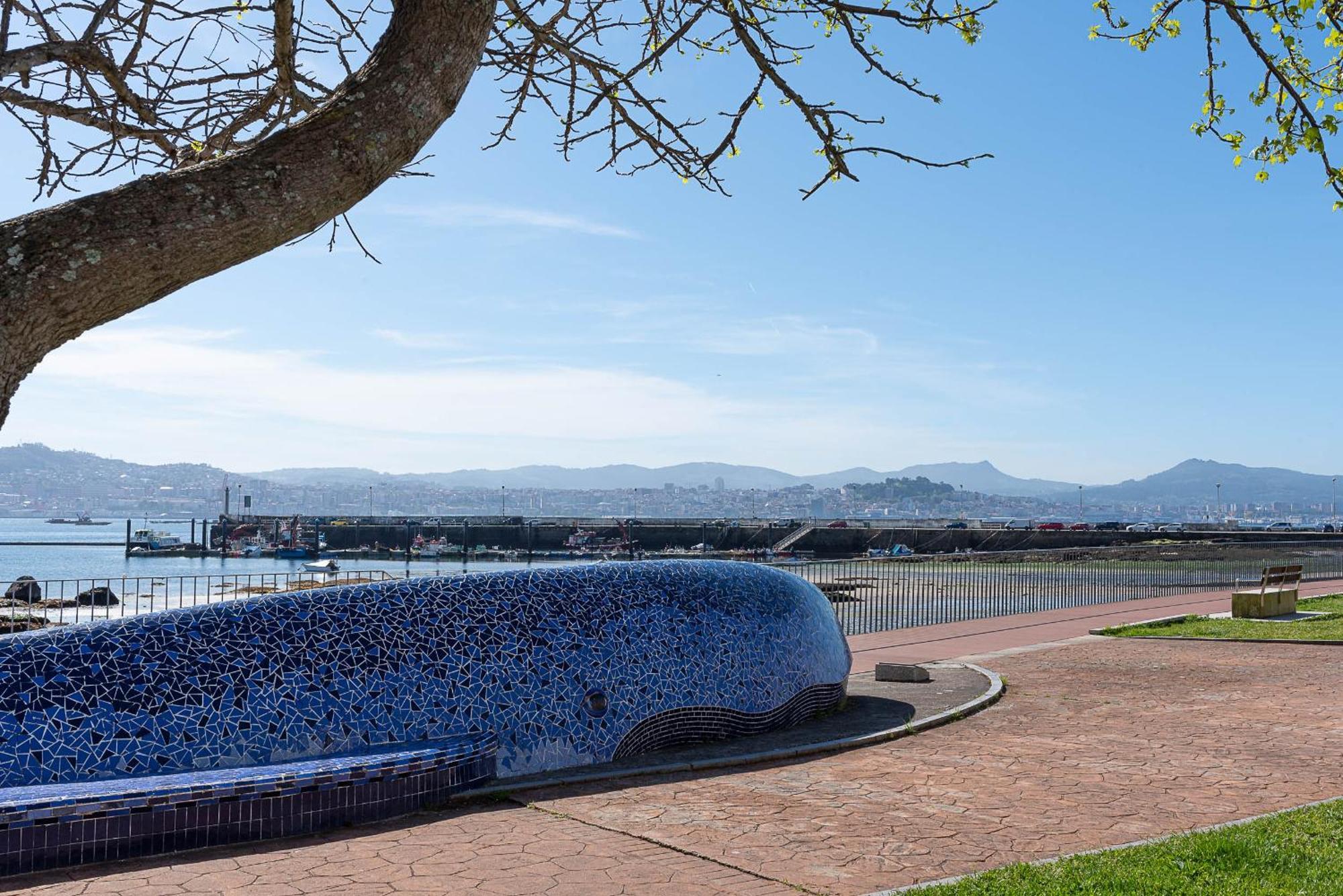 Apartamento Espacioso Cerca De La Playa Con Aire Acondicionado Lägenhet Moaña Exteriör bild